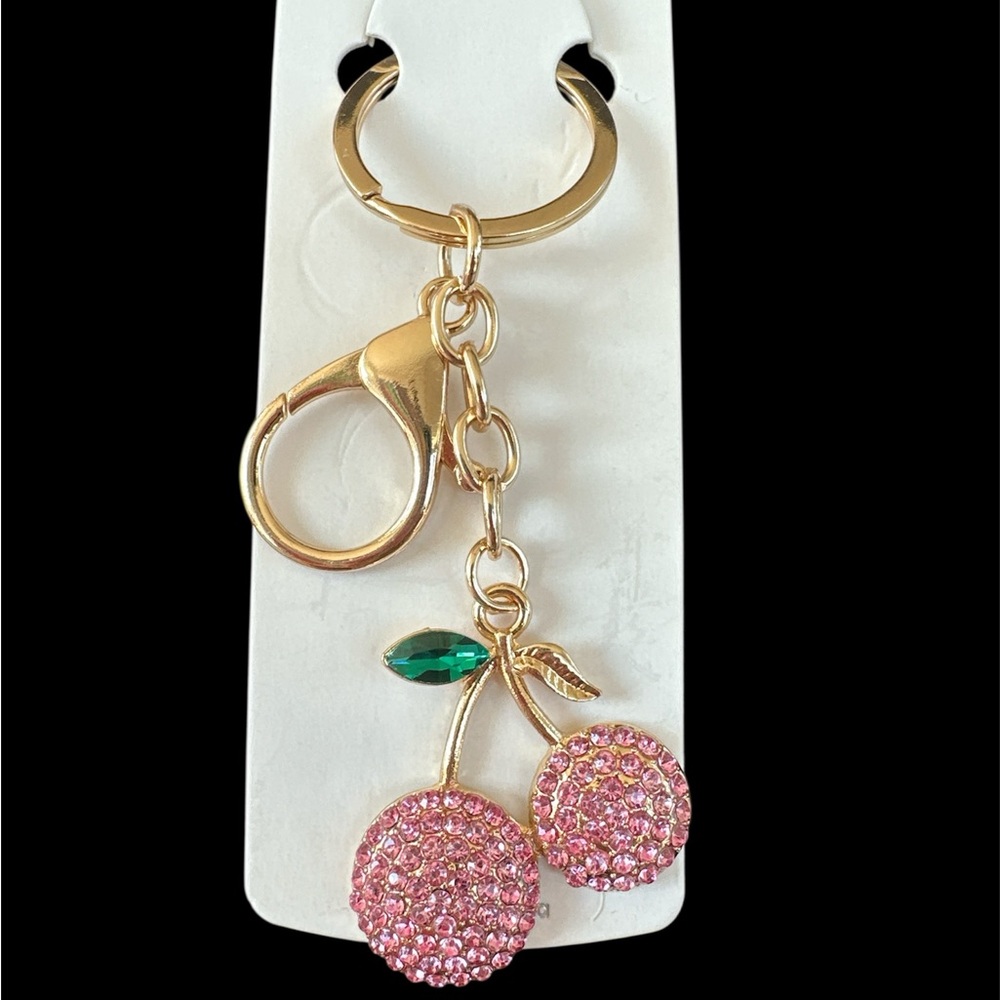 NWT! Pink Cherry Keychain/Purse Charm